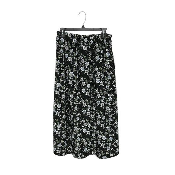 Elisabeth by Liz Claiborne Dresses & Skirts - Early 90s VTG Floral Maxi Skirt Size 14 Large Elastic Waist Cottagecore